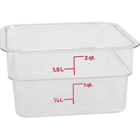Cambro Container Clear  2Qt 2SFSCW